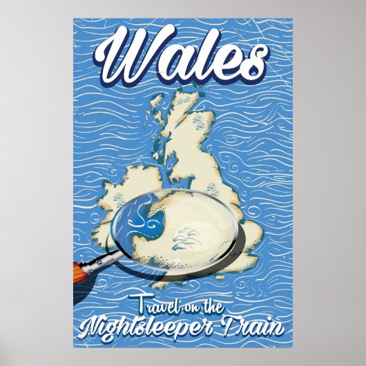 Wales Nightsleeper trein Britse reisposter Poster (Voorkant)