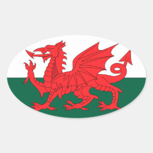Wales Ovale Sticker