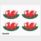 Wales Ovale Sticker (Vel)