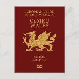 Wales passport briefkaart
