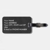 Wales Pennant met een lederen blik van hoge kwalit Bagagelabel (Achterkant horizontaal)