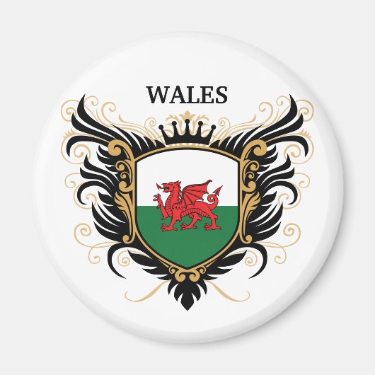 Wales [personaliseren] magneet (Voorkant)