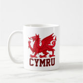 Wales Red Dragon (Y Ddraig Goch) Koffiemok (Links)