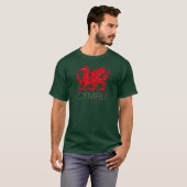 Wales Red Dragon (Y Ddraig Goch) T-shirt (Voorkant volledig)