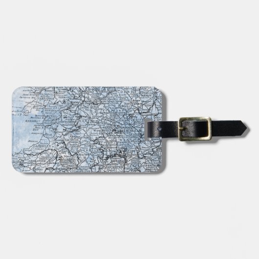  Wales Region Map Travel Bagagelabel (Voorkant horizontaal)