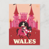 Wales-reisposter. Briefkaart (Voorkant)