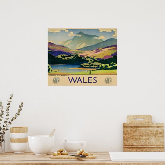 Wales-reisposter Poster (Keuken)