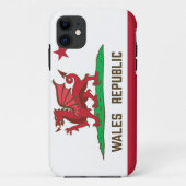 Wales Republic Dragon Flag Welsh Pride Case-Mate iPhone Case (Achterkant)
