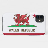 Wales Republic Dragon Flag Welsh Pride Case-Mate iPhone Case (Achterkant (horizontaal))