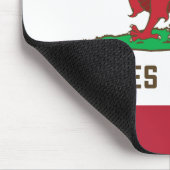 Wales Republic Dragon Flag Welsh Pride Muismat (Hoek)