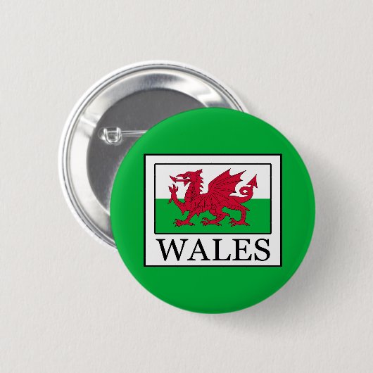 Wales Ronde Button 5,7 Cm (Voorkant /achterkant)