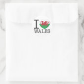 Wales Ronde Sticker (Tas)
