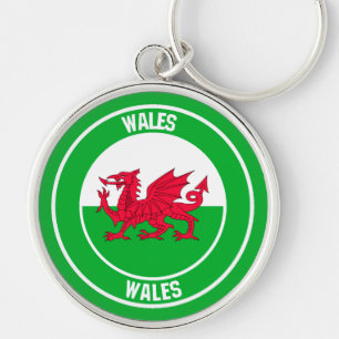Wales Round Emblem Sleutelhanger