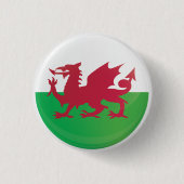 Wales Round Icon Flag Ronde Button 3,2 Cm (Voorkant)