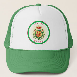 Wales Royal Badge Circle Shape Trucker Pet