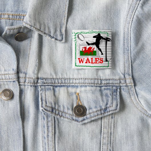 Wales Rugby Button (In situ)