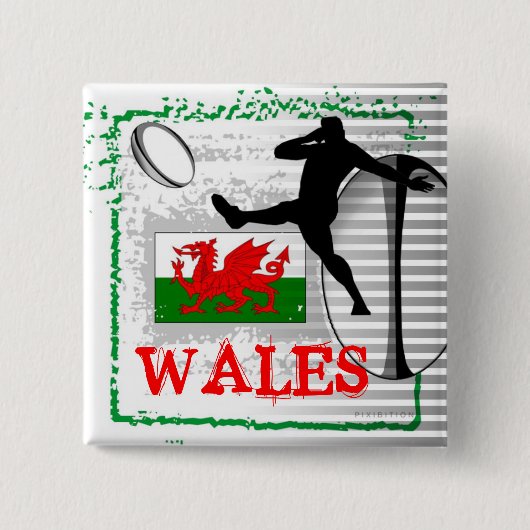 Wales Rugby Button (Voorkant)