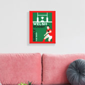 Wales Rugby Fan Art Canvas Afdruk (Insitu (Woonkamer))