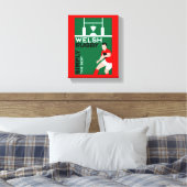 Wales Rugby Fan Art Canvas Afdruk (Insitu (Slaapkamer))