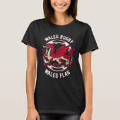 Wales rugby Fan shirt Welsh flag gift (Voorkant)