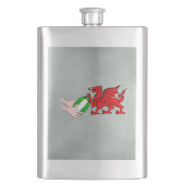 Wales Rugby Team Dragon met Rugby Ball Flacon (Voorkant)
