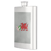 Wales Rugby Team Dragon met Rugby Ball Flacon (Links)