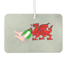 Wales Rugby Team Dragon met Rugby Ball