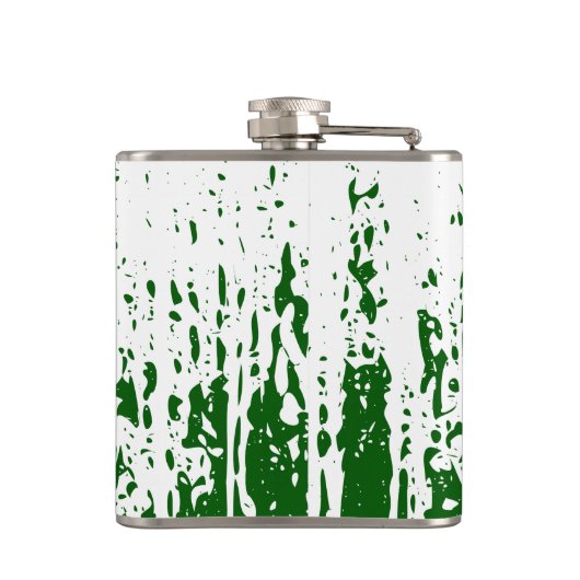 Wales Rugby Team Supporters Vlag met bal Heupfles (Achterkant)