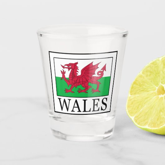 Wales Shot Glas (Voorkant)