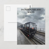 Wales Snowdon Mountain Railway Welsh Reizen Briefkaart (Voorkant / Achterkant)