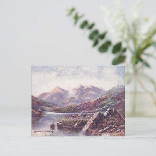 Wales, Snowdon uit Capel Cyrig Briefkaart (Staand voorkant)