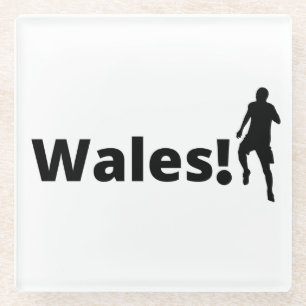 Wales Soccer Glazen Onderzetter
