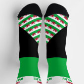 Wales Sokken, Welsh vlag kleuren, Cymru / sport Sokken (Top)