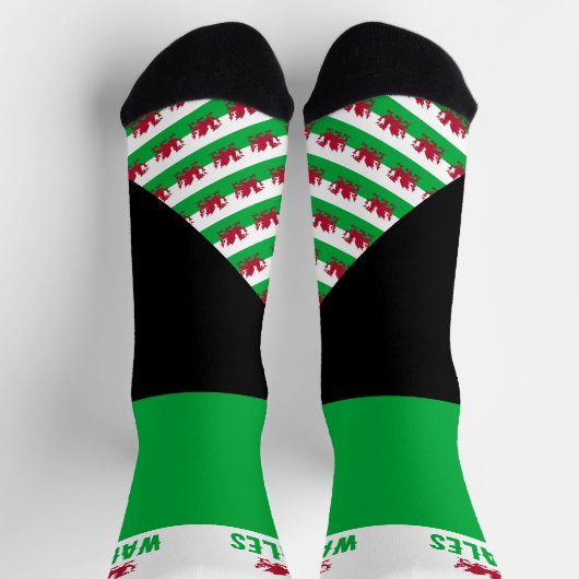 Wales Sokken, Welsh vlag kleuren, Cymru / sport Sokken (Top)