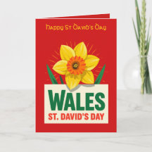Wales St Davids Dag Narcis Ontwerp