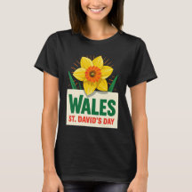 Wales St Davids Dag Narcis Ontwerp
