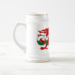 Wales Stein Bierpul