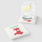 Wales Stenen Onderzetter (Zijkant)