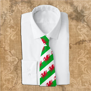 Wales Stropdassen, mode Welsh Flag, business Stropdas