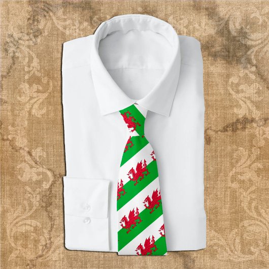 Wales Stropdassen, mode Welsh Flag, business Stropdas