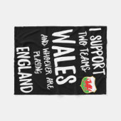 Wales Supporter Funny Welsh Rug  Fleece Deken (Voorkant (Horizontaal))