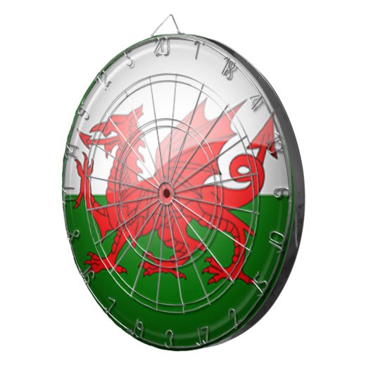 Wales Theme Dartboard Dartbord (Voorkant Rechts)