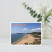 Wales - Three Cliffs Bay Briefkaart (Staand voorkant)