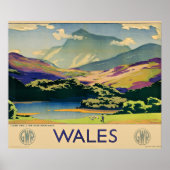 Wales travel poster (Voorkant)