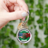 Wales USA Friendship Keyring Sleutelhanger (Hand)