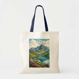 Wales Verenigd Koninkrijk Illustratie Reizen Kunst Tote Bag