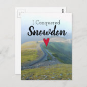 Wales Verkochte Snowdon Landscape Welsh Railway Briefkaart (Voorkant / Achterkant)