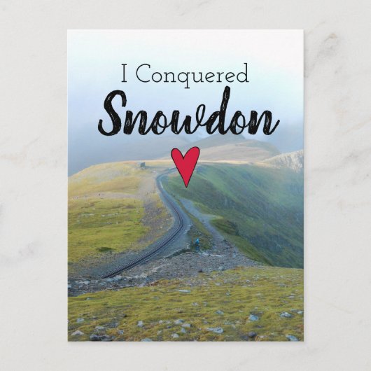 Wales Verkochte Snowdon Landscape Welsh Railway Briefkaart (Voorkant)