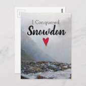 Wales Verkochte Snowdon Landscape Welsh Stream Briefkaart (Voorkant / Achterkant)