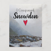 Wales Verkochte Snowdon Landscape Welsh Stream Briefkaart (Voorkant)